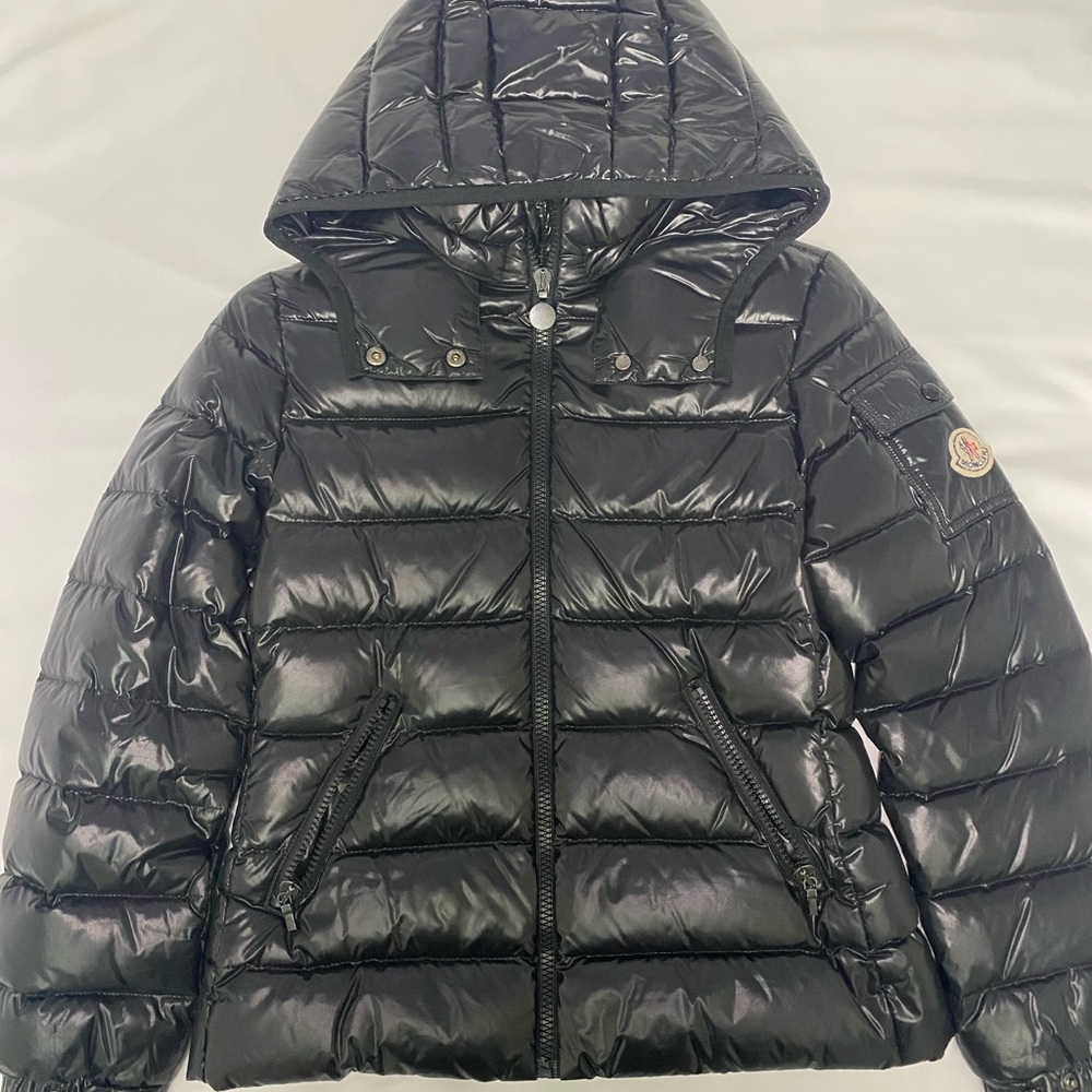 Moncler Shiny Black Kids Puffer Jacket
